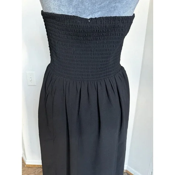 Maxi Dress M Romantic Whimsigoth Boho Dark Fairy Grunge Witchy Convertible Flowy - Picture 9 of 15